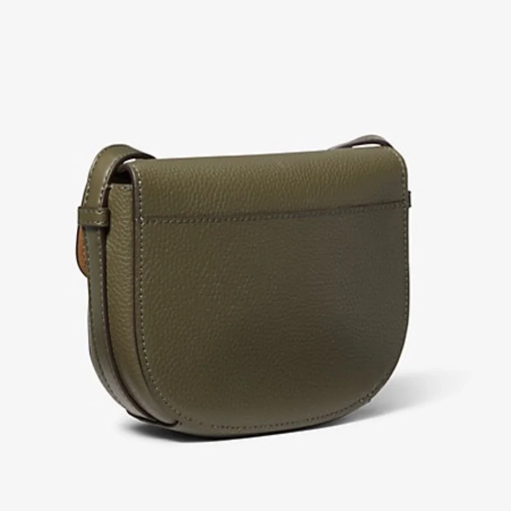 Michael kors Reed Small Logo and Leather Crossbody In Olive NWT - Picture 3 of 5